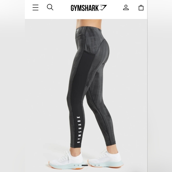 Gymshark small green and black ankle leggings - Picture 1 of 6